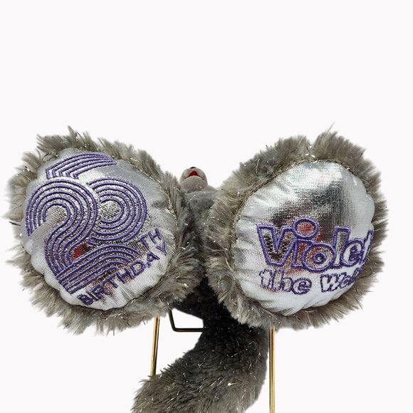 Build-A-Bear Violet The Wolf 25th Birthday Plush Toy Sparkle Fur Limited Edition - Picture 3 of 7